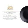 Thyme & Table Dinnerware Black Onyx Stoneware Round Dinner Plate