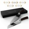 8" Chef Knife & Santoku Cutter – Precision Forged Germany 1.4116 Stainless Steel with Wood Handle