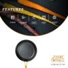 Thyme & Table Black & Gold 8" Non-Stick Fry Pan - Stylish Cooking Essential