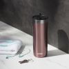 Contigo Streeterville Pink 32 oz Stainless Steel Tumbler with Splash-Proof Lid & Straw