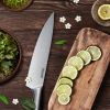 Hecef Stainless Steel 5-Piece Knife Set – High Carbon Blades, Ergonomic Comfort Handles