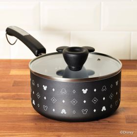 Disney Edition 2 Qt Ceramic Nonstick Saucepan with Lid - Farberware in Black