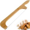 CIVG Wooden Handle Bread Slicing Knife, 15.7" Serrated Stainless Steel Cutter for Homemade Loaves