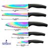 Sharp & Stylish – SiliSlick Rainbow Knife Set with Protective Sheaths