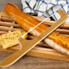 CIVG Wooden Handle Bread Slicing Knife, 15.7" Serrated Stainless Steel Cutter for Homemade Loaves