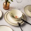 Thyme & Table Everest Collection 12-Piece Stoneware Dinnerware Set, White