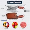 Dream Reach Butcher Knife Outdoor Meat Cleaver with Leather Sheath for Outdoor Camping Cooking BBQ Perfect Gift for Men Hunting Camping