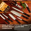 Chicago Cutlery Essentials 15-Piece Knife Set – Professional Knives with Wooden Block & Shears