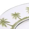 Better Homes & Gardens 9" Palm Tree Design Reusable Acrylic Dinner Plates, Set of 4