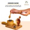 Sweet Grove Olive Wood Honey Pot with Dipper