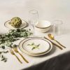 Thyme & Table Everest Collection 12-Piece Stoneware Dinnerware Set, White