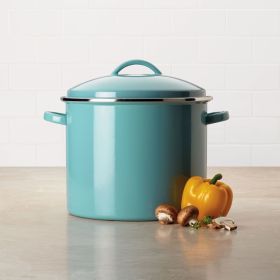 Farberware Aqua Induction 16-Quart Enamel-on-Steel Stockpot with Lid