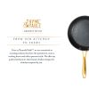 Thyme & Table Black & Gold 8" Non-Stick Fry Pan - Stylish Cooking Essential