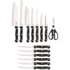 Chicago Cutlery Essentials 15-Piece Knife Set – Professional Knives with Wooden Block & Shears