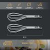 Thyme & Table Gray Silicone Mini Whisks – 2-Pack