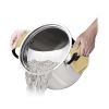 Tramontina Lock-and-Drain 8 Quart Stainless Steel Stock Pot for Effortless Draining and Efficient Cooking