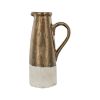 Candia Pitcher in Sienna Brown – Classic Terracotta Elegance 8.9" x 5.7" x 14.4"