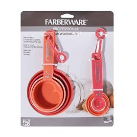 Farberware 9-Piece Coral Ombre Professional Measuring Cups & Spoons