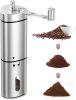 BrewEase Hand Crank Coffee Bean Grinder – Stainless Steel Design