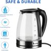 ZOKOP Glass Electric Kettle – Large 1.8L Capacity with 1200W Fast Heating