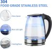 ZOKOP Glass Electric Kettle – Large 1.8L Capacity with 1200W Fast Heating