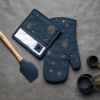 2-Pack Celestial Oven Mitt & Pot Holder Set by Thyme & Table – Starry Kitchen Essentials