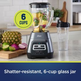 Oster PowerMix Blender with Glass Jar & To-Go Cup