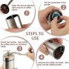 BrewEase Hand Crank Coffee Bean Grinder – Stainless Steel Design