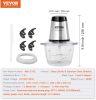 VEVOR 5-Cup Electric Food Processor – 400W Mini Chopper with Stainless Steel Blades