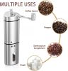 BrewEase Hand Crank Coffee Bean Grinder – Stainless Steel Design