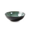 Creative Western Food Plate Vegetable Plate Kiln Change Peacock Green Bowl