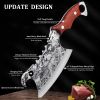 Dream Reach Butcher Knife Outdoor Meat Cleaver with Leather Sheath for Outdoor Camping Cooking BBQ Perfect Gift for Men Hunting Camping