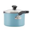 Farberware 15-Piece Vibrant Aqua Aluminum Nonstick Cookware Set