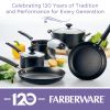 Farberware 12-Piece Easy Clean Nonstick Pots and Pans/Cookware Set, Black