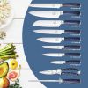 imarku BlueWave Knife Set – German Stainless Steel & Sharpener