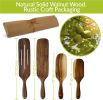 Premium Walnut Wood Kitchen Utensil Set – 4 Cooking Spoons & Spurtles