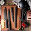 Rose Gold Chef’s Essential 9-Piece Knife & Utensil Block Set