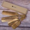 Premium Walnut Wood Kitchen Utensil Set – 4 Cooking Spoons & Spurtles