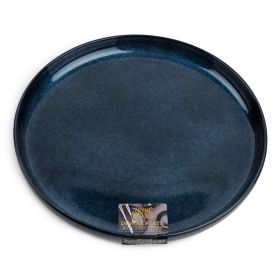 Thyme & Table Atlantic Blue Stoneware Dinner Plate – Round Elegance