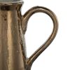 Candia Pitcher in Sienna Brown – Classic Terracotta Elegance 8.9" x 5.7" x 14.4"