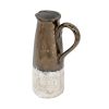 Candia Pitcher in Sienna Brown – Classic Terracotta Elegance 8.9" x 5.7" x 14.4"