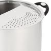 Tramontina Lock-and-Drain 8 Quart Stainless Steel Stock Pot for Effortless Draining and Efficient Cooking