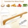 CIVG Wooden Handle Bread Slicing Knife, 15.7" Serrated Stainless Steel Cutter for Homemade Loaves