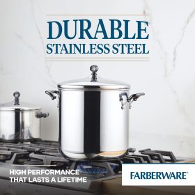 Farberware Classic Series 11 Qt Stainless Steel Stockpot with Lid