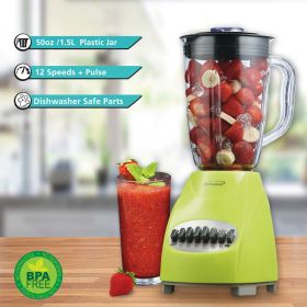 Brentwood 12-Speed Blender - Green