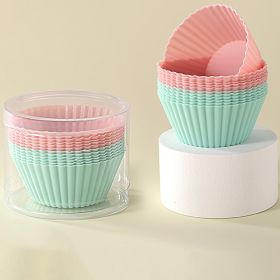 12pcs Standard Size Silicone Baking Cups, Non-Stick Muffin Holders and Reusable Cupcake Liners Set