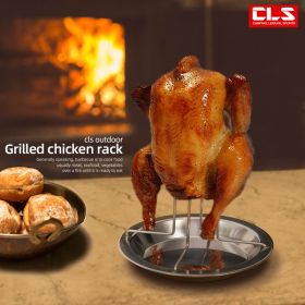 Stainless Steel Chicken Roasting Rack & Pan