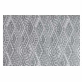 Stylish Grey Woven Placemats – 4-Piece Heat-Resistant Dining Table Mat Set