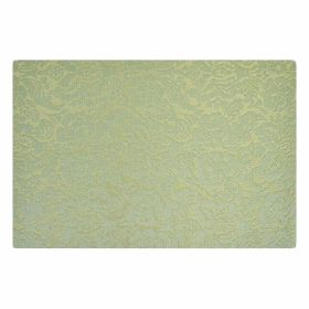 Green Rose Jacquard Placemats – 4-Piece Set for Dining Table & Restaurant Elegance