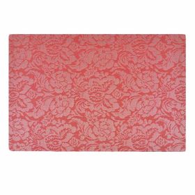 Red Rose Jacquard Placemats – 4-Piece Set for Dining Table & Restaurant Elegance